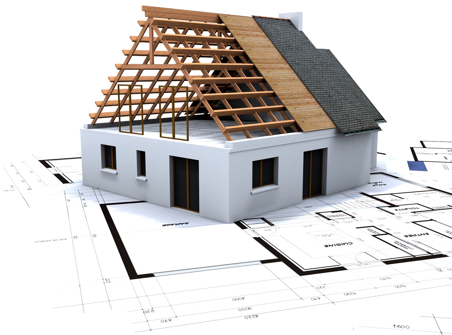 modern building facade with insulation